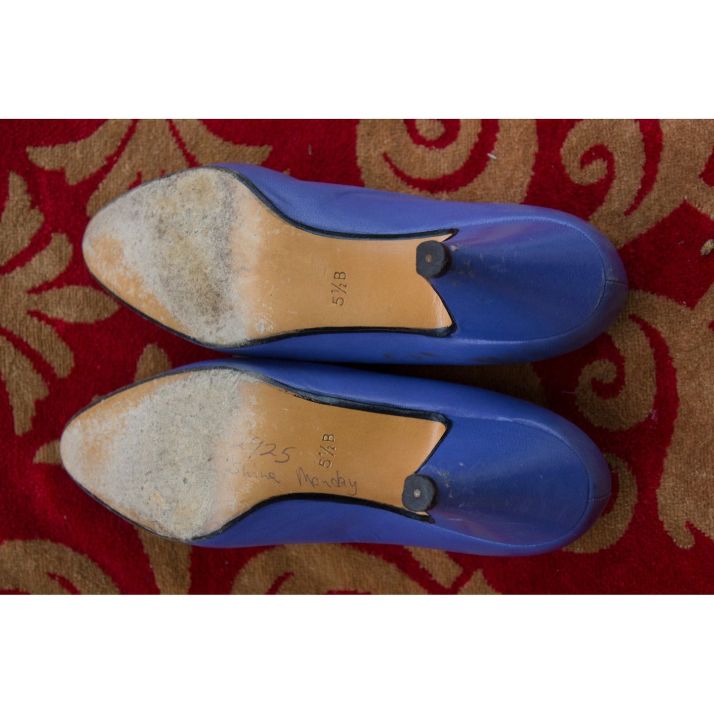 Women's Shoes Pancaldi For Sandilar Pumps Robin Egg Blue Size 5 1/2 B Heels Made In Italy
