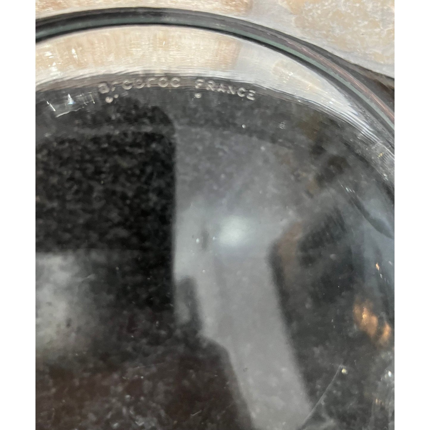 Vintage Arcoroc France Thumbprint Bowl, Glass Thumbprint Bowl 8 3/4" Wide 4" Tall