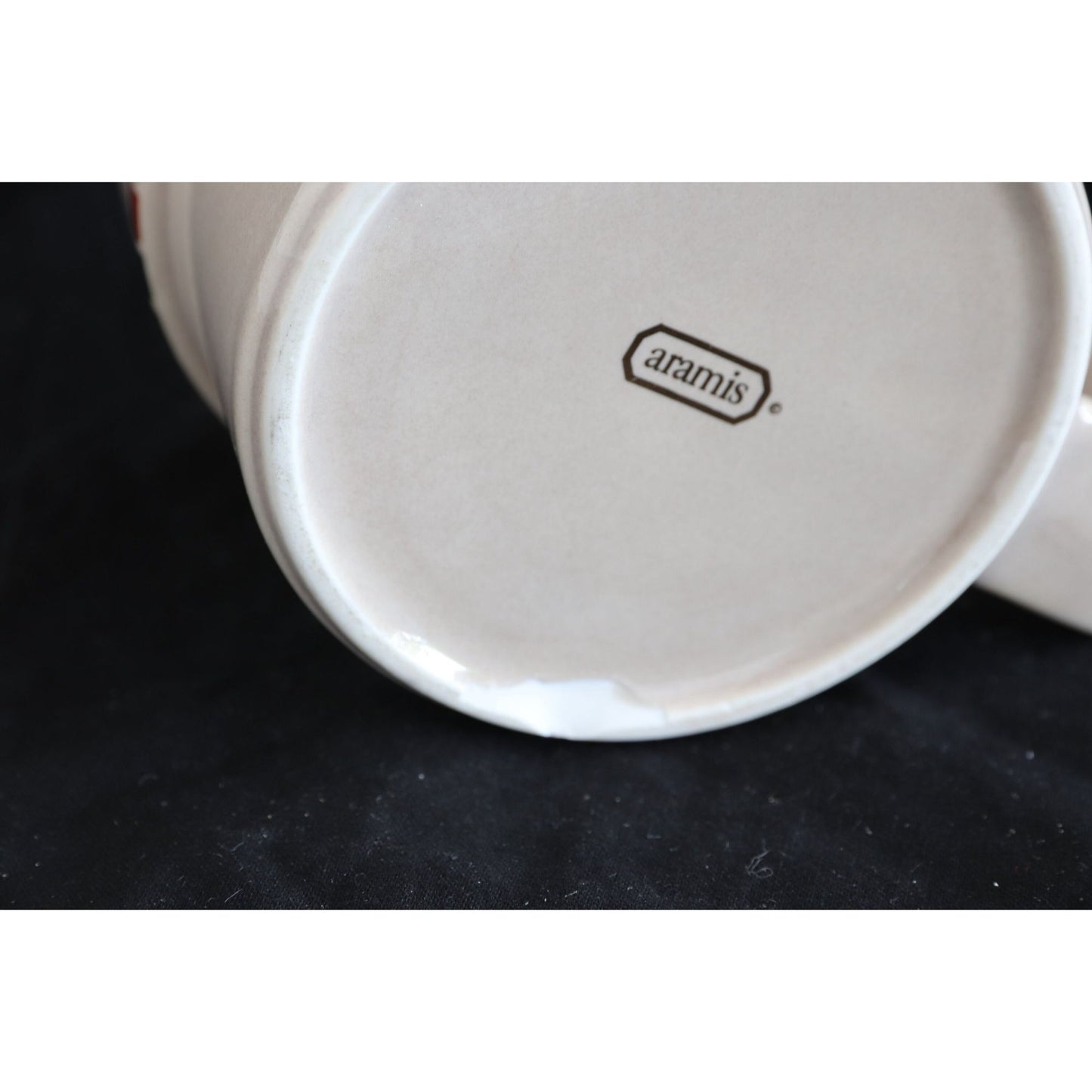 Vtg 1970's Aramis Ceramic Coffee Tea Juice Creamer Carafe With Lid & Spout 4 1/2" Square Pattern New