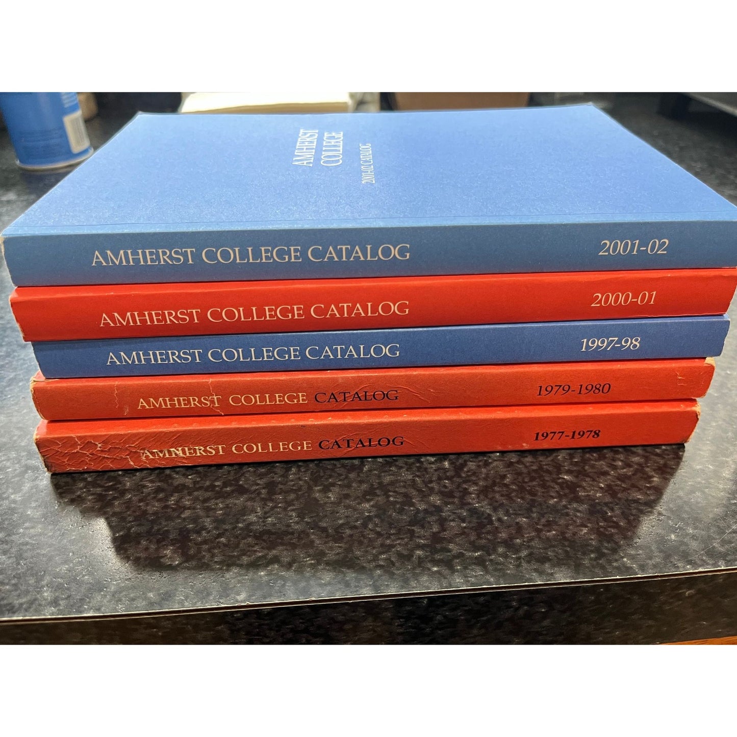 Vintage Amherst College Catalogs 1977-78, 1979-80, 1997-98, 2000-01, 2001-02 Each Sold Separately