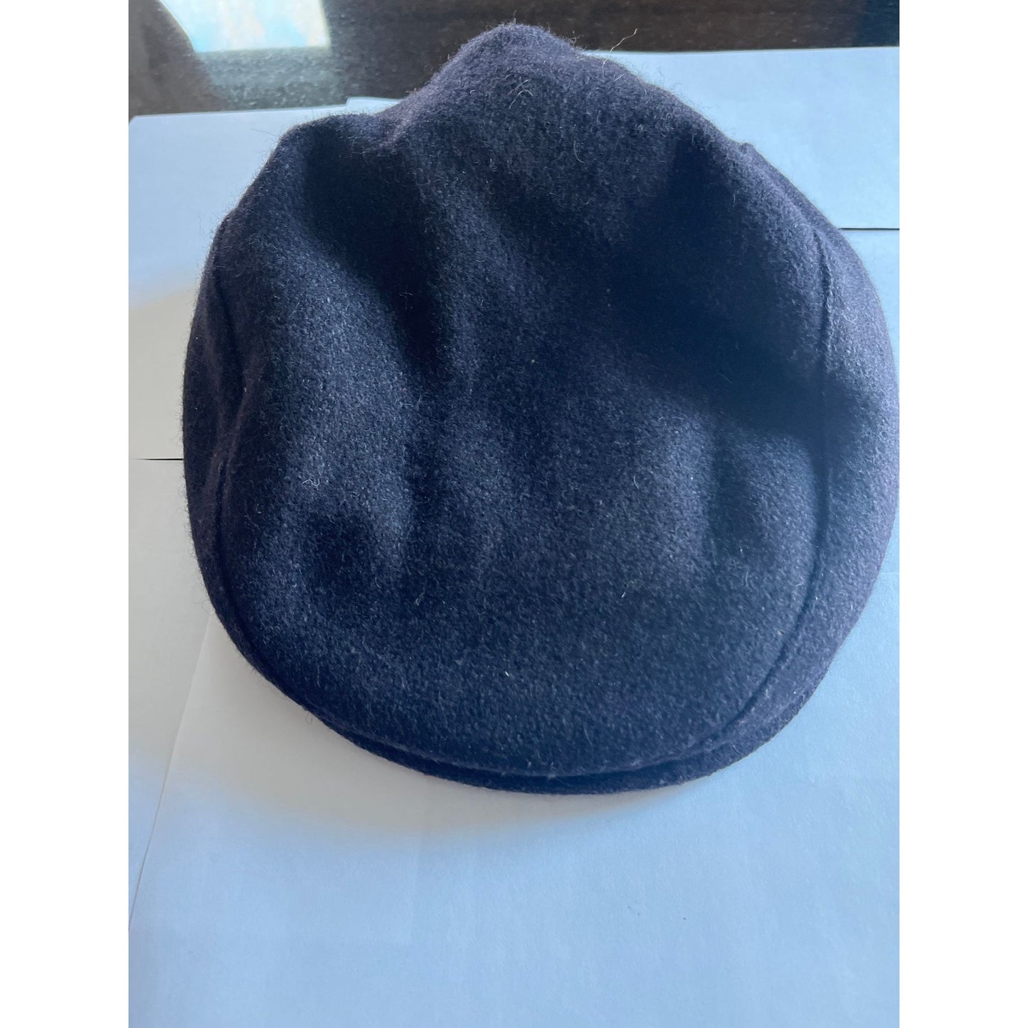 Vintage Men’s Hat Jos. A. Banks Clothiers Navy Blue Newsboy Cap Crafted Pride USA M