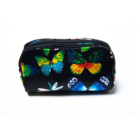 ADRIENNE VITTADINI Makeup Bag Cosmetic Butterfly Flowers NWOT Vintage