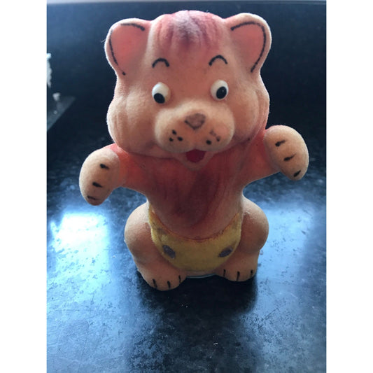 Vtg Knickerbocker Joy Of A Toy Wind Up Felt Lion Made In Japan 4 1/2"