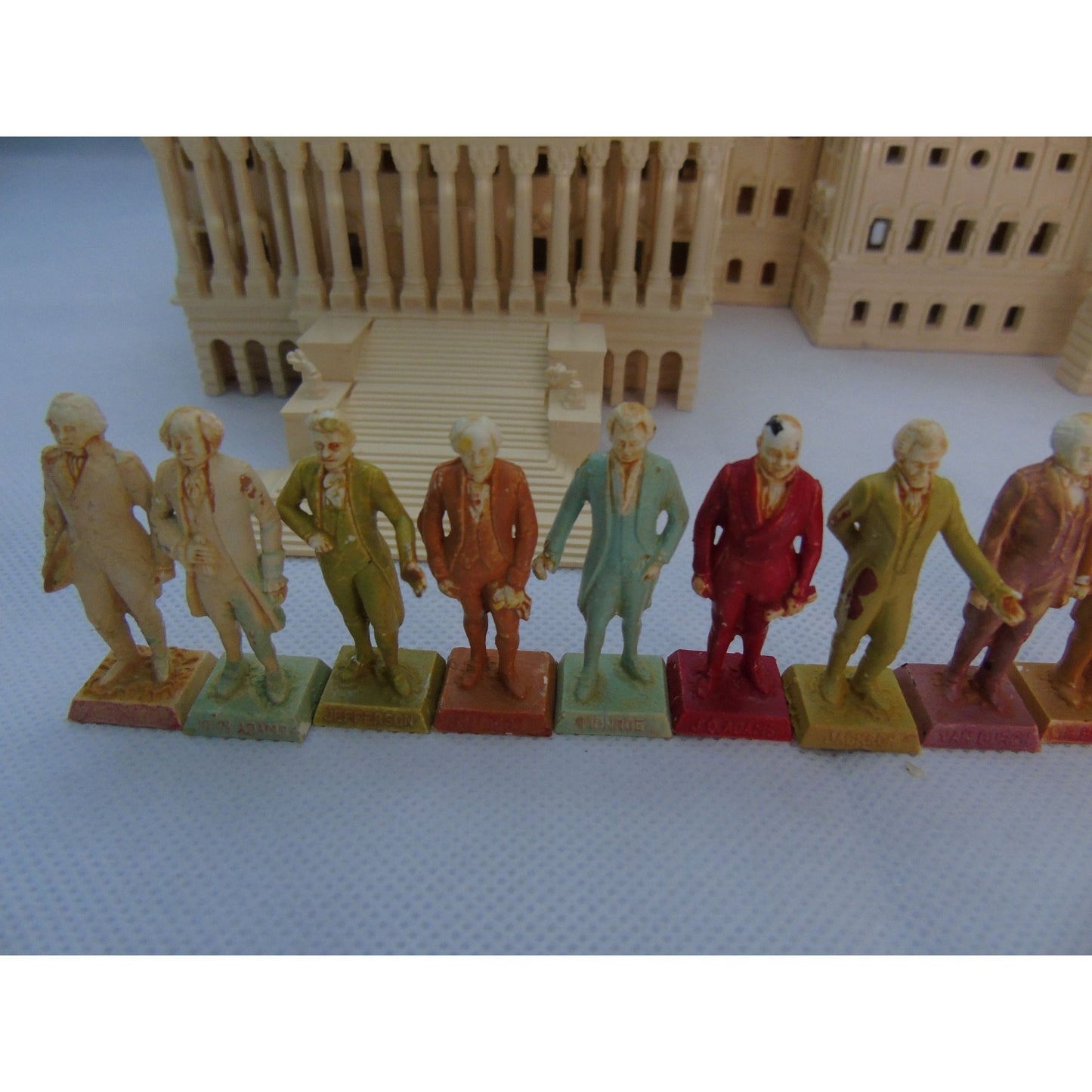 Vintage Louis Marx & Co. Toy Maker The Capital and Her 35 Presidents Poster Jackie Kennedy