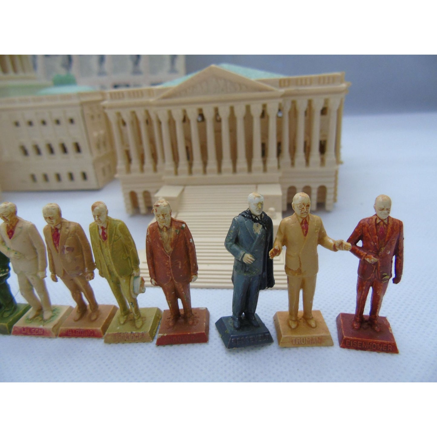 Vintage Louis Marx & Co. Toy Maker The Capital and Her 35 Presidents Poster Jackie Kennedy