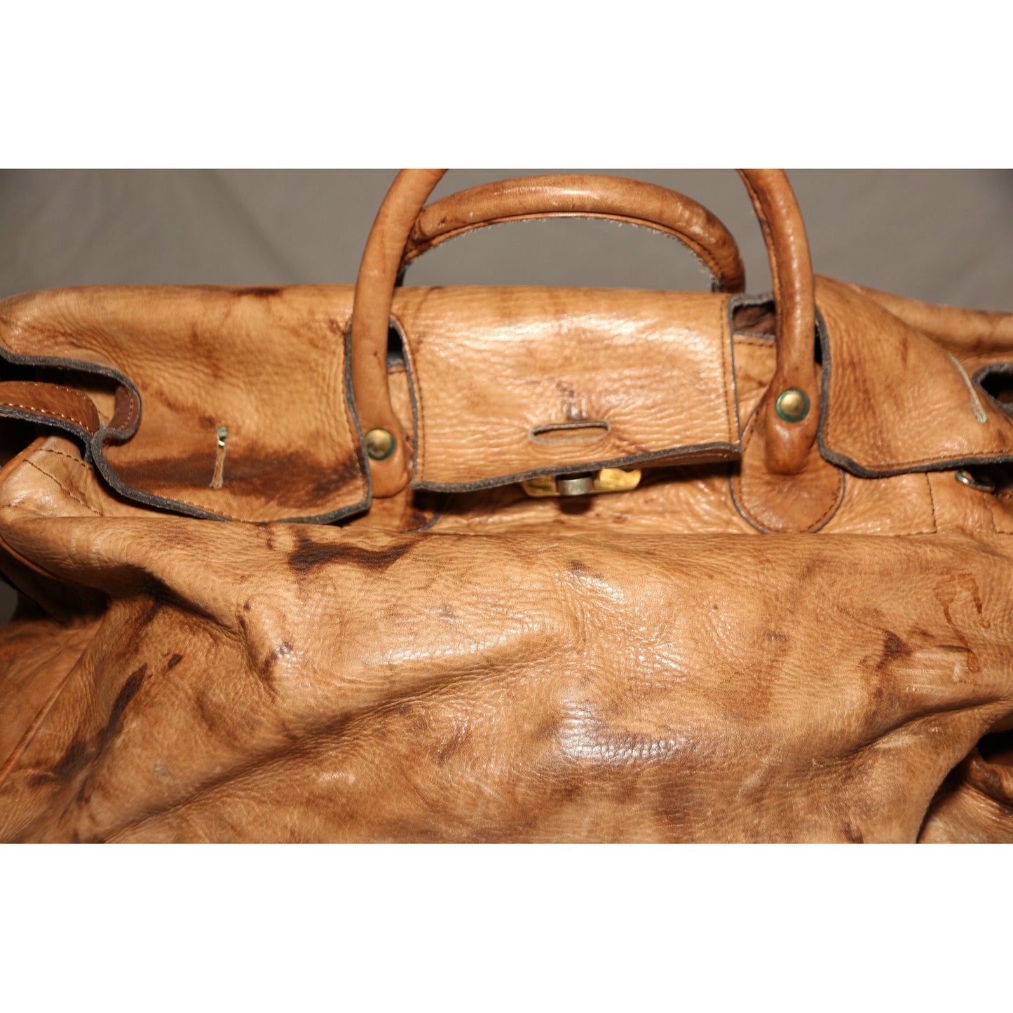 Birkin Genuine Leather Carry On Bag Luggage Handmade In Argentina Shoulder Cross Body Deep Brown