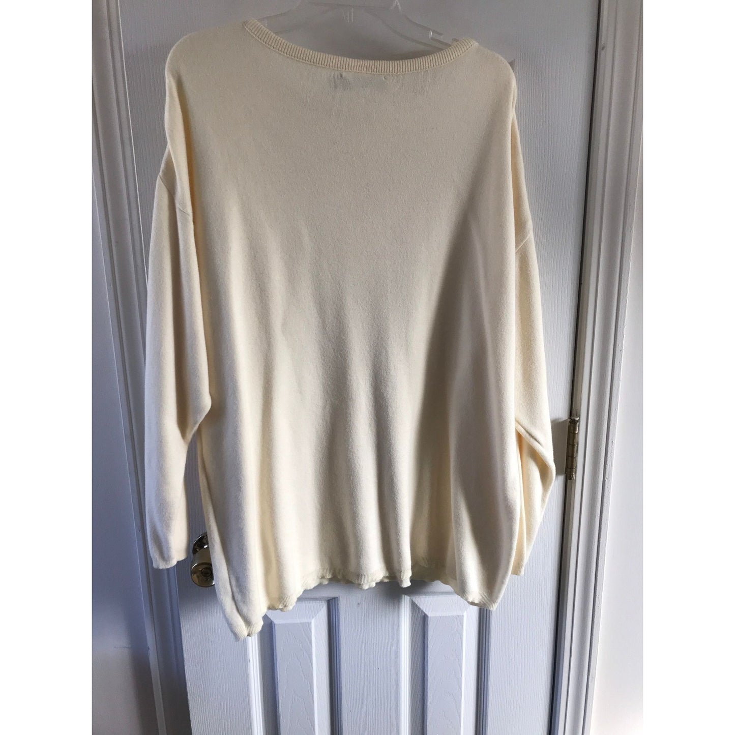 Vintage 1980's J. Peterman Beige Unisex Top Lexington KY Size Large 100% Cotton Long Sleeves