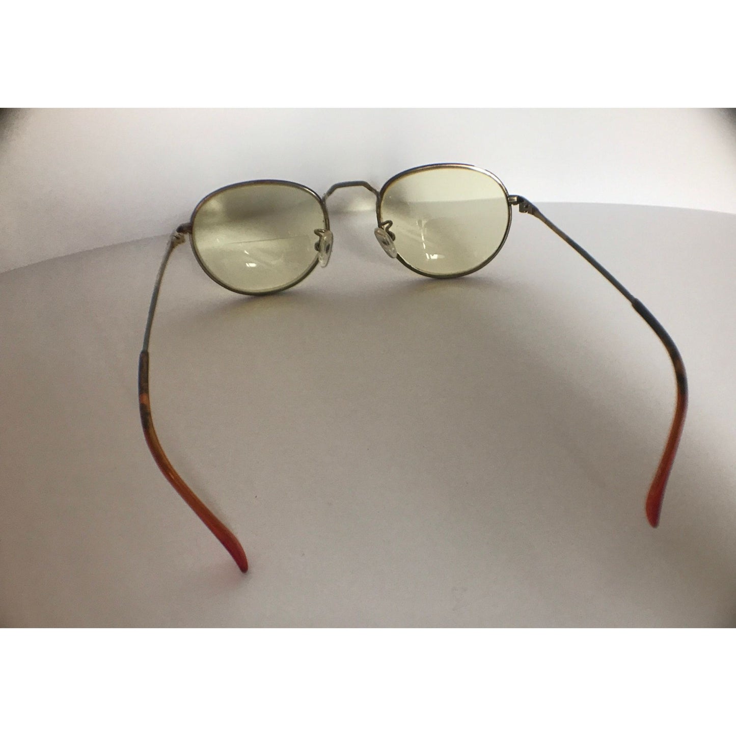 Vtg Round POLO Eyeglasses Bronze Shade Metal POLO CLASSIC Bridge 49 19