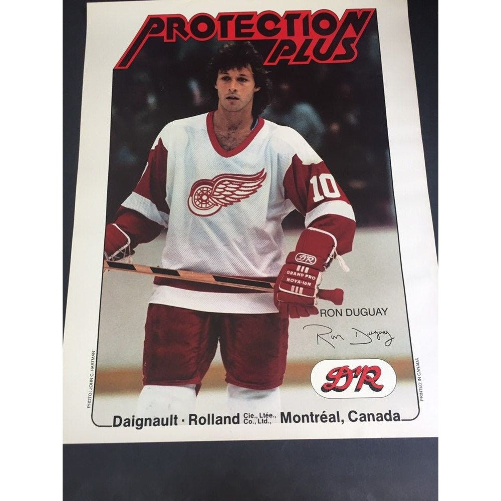 NHL Ron Guguay Poster, Detroit Red Wings, 1983 Daigrault Rolland Montreal Canada DR