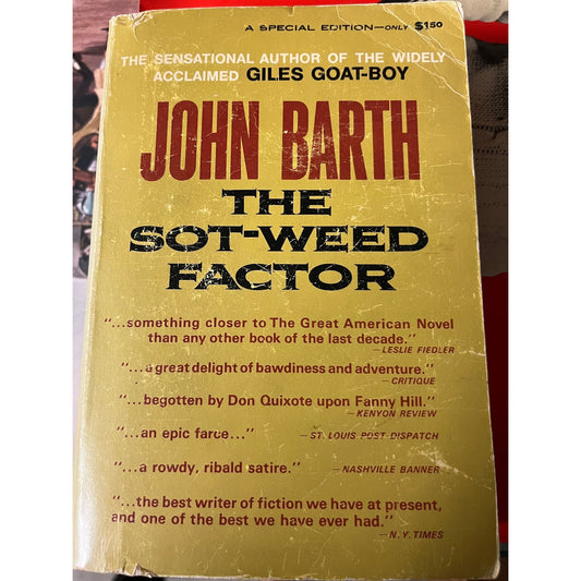 The Sot-Weed Factor John Barth A Special Edition Grosset & Dunlap Edition 1966 A Grosset Special