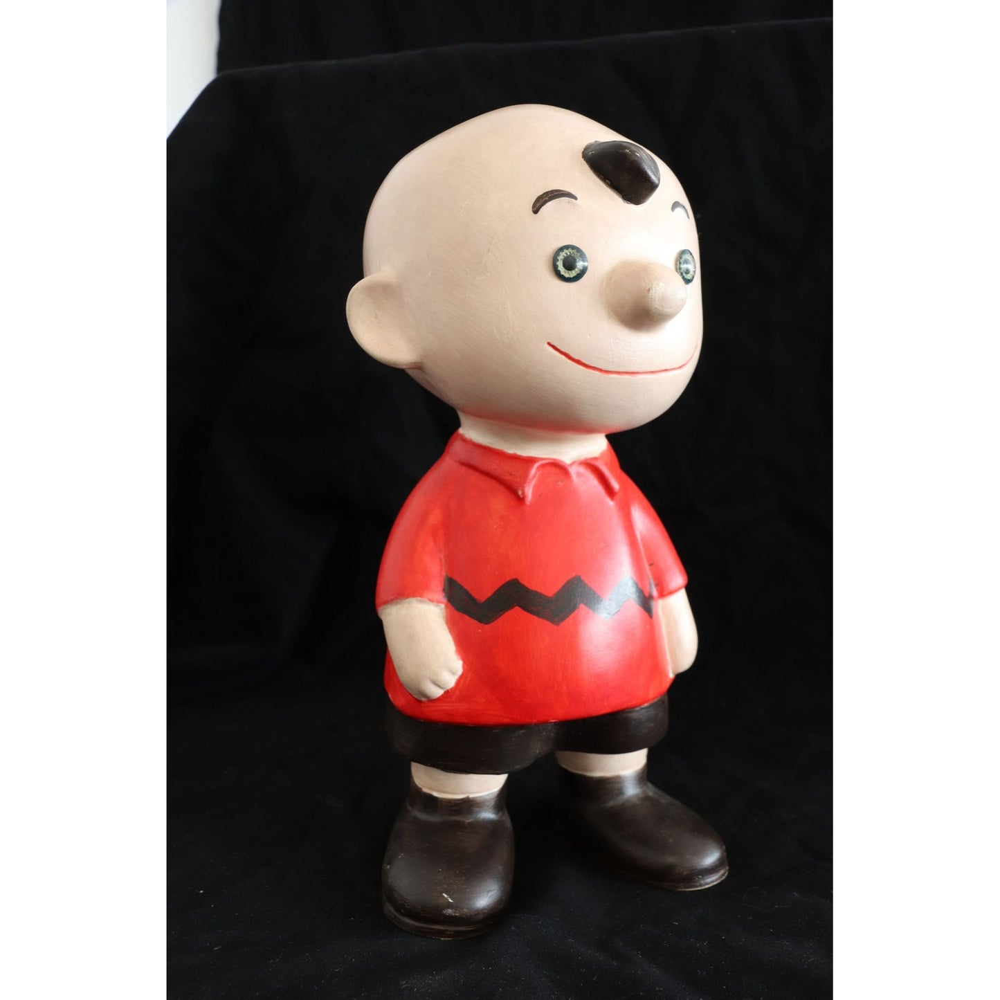 Vintage 1960's Charlie Brown Peanuts Character Ceramic Hand Made Hand Painted