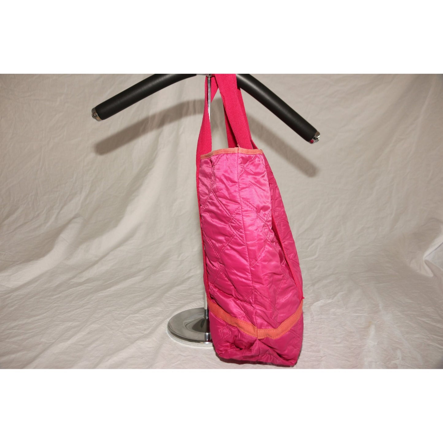 Vintage Hot Pink Extra Large Quilted Tote Bag