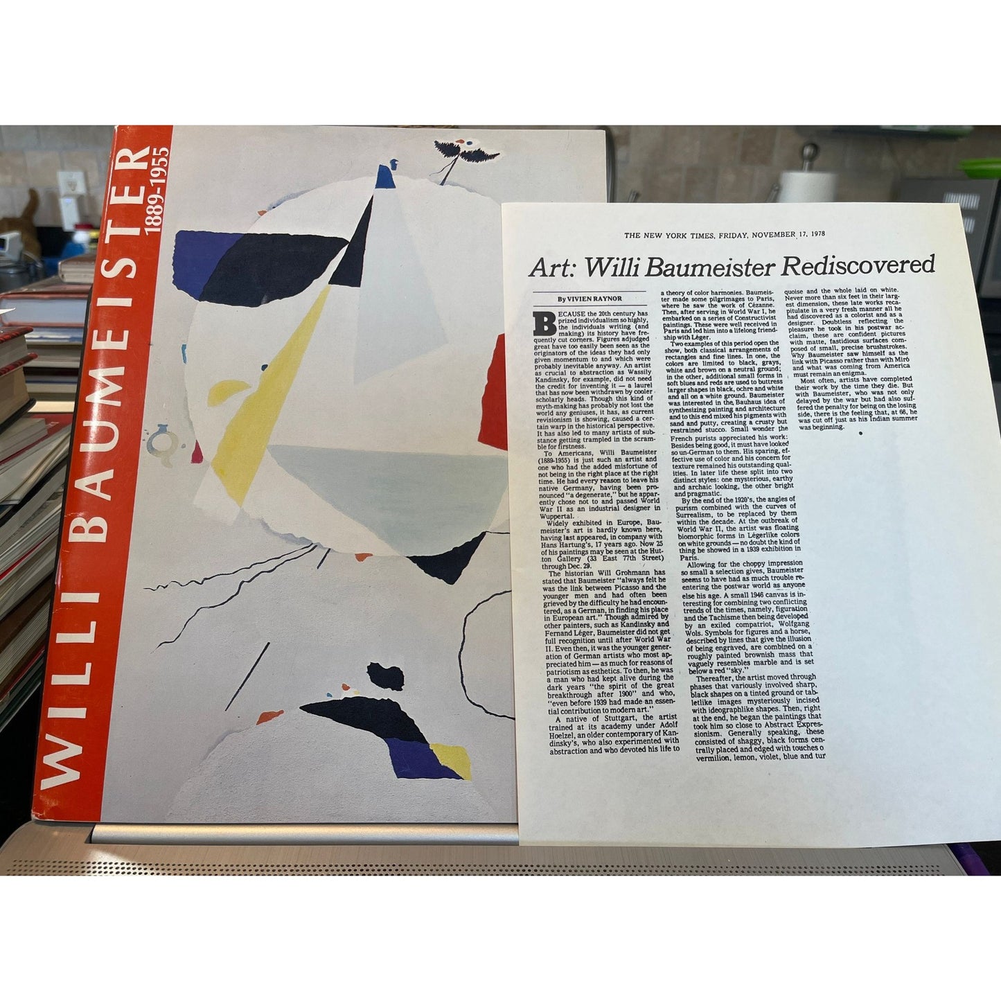 Willi Baumeister 1889-1955 First Edition Baumeister, Willi Leonard Hutton Galleries New York, NY 1978