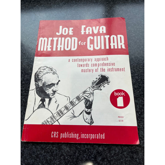 Vintage 1962 Joe Fava Method For Guitar Book 1 Pages 40 Sheet Music Forward By Johnny Smith