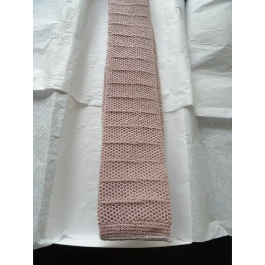 Vintage Men’s Ron Chereskin Square Tie Pale Rose Gray All Wool Great Pattern