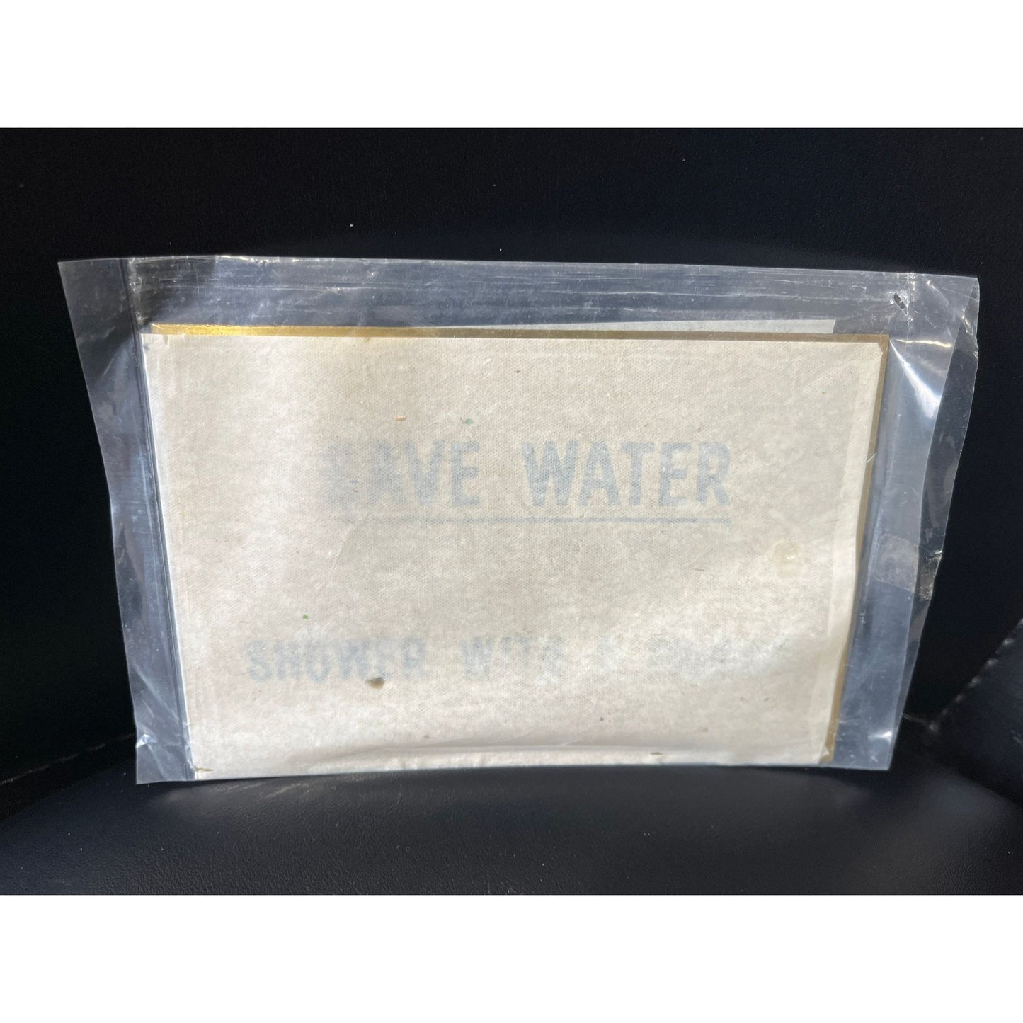 Vintage Brass Sign SAVE WATER Shower With a Friend Bathroom Wall Art 6" X 4" New In Bag