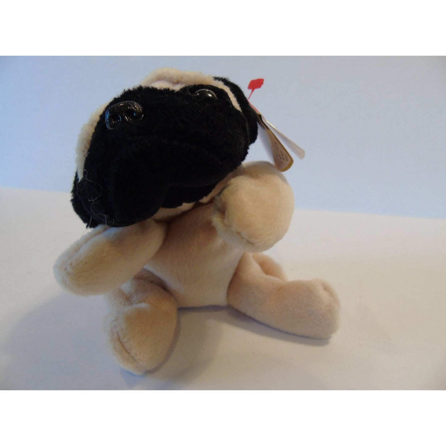 Ty Beanie Babies Pugsly The Dog Birth Date 5-2-96 Style Number 4106