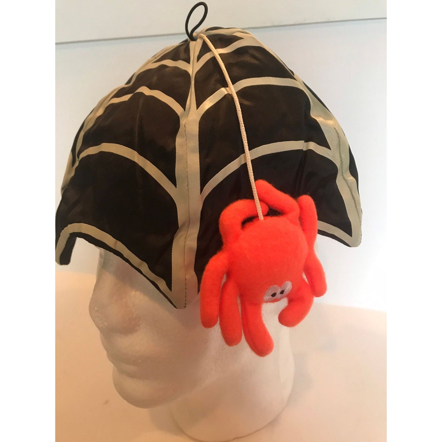 Vintage 1988 Hallmark Cards Halloweenie Beanies Spider Web & Spider Hat NWOT