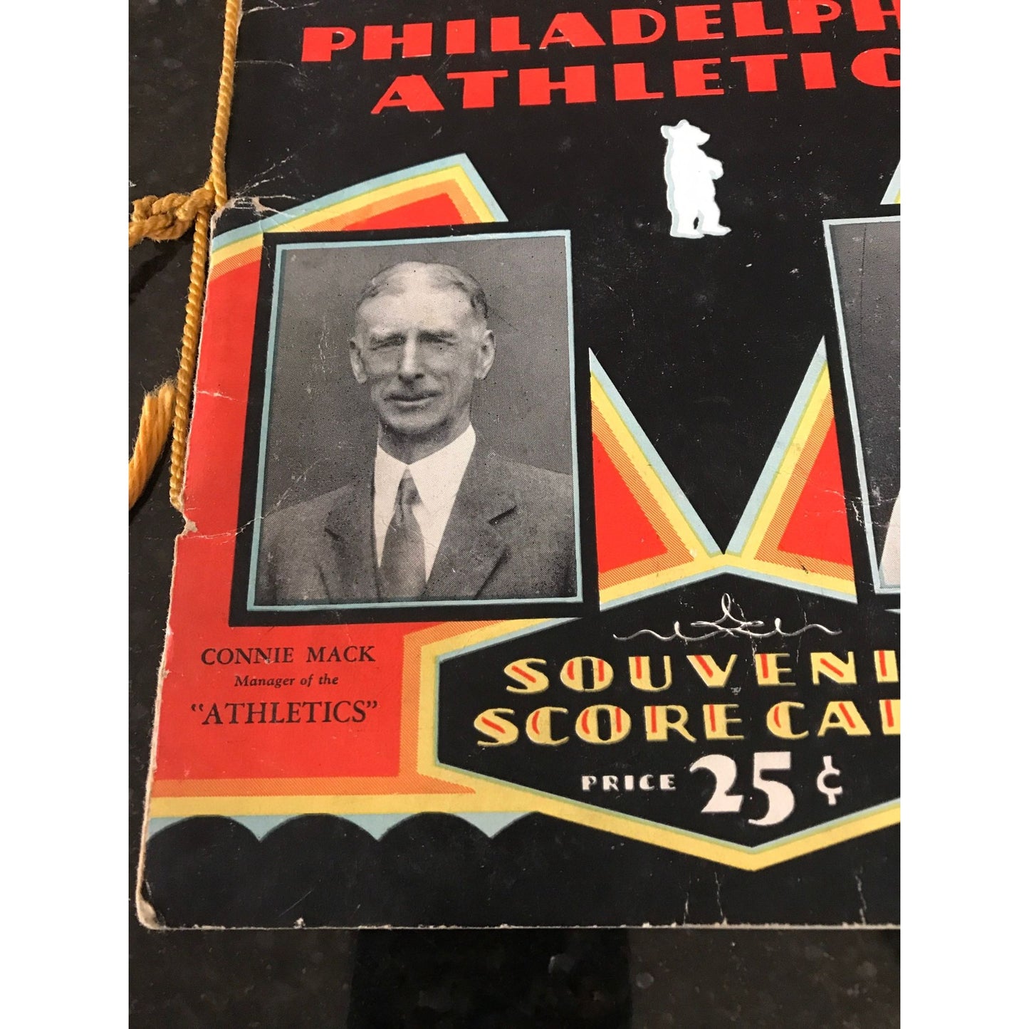 Vtg Chicago National League Ball Club Wrigley Field World's Series 1929 Program Souvenir Score Card