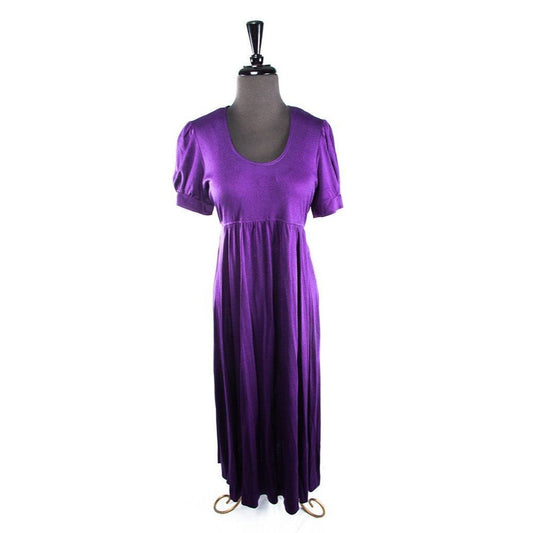 Vintage 1970’s Purple Maxi Dress, Saks Fifth Avenue, Empire Waist S 13 The Young Circle