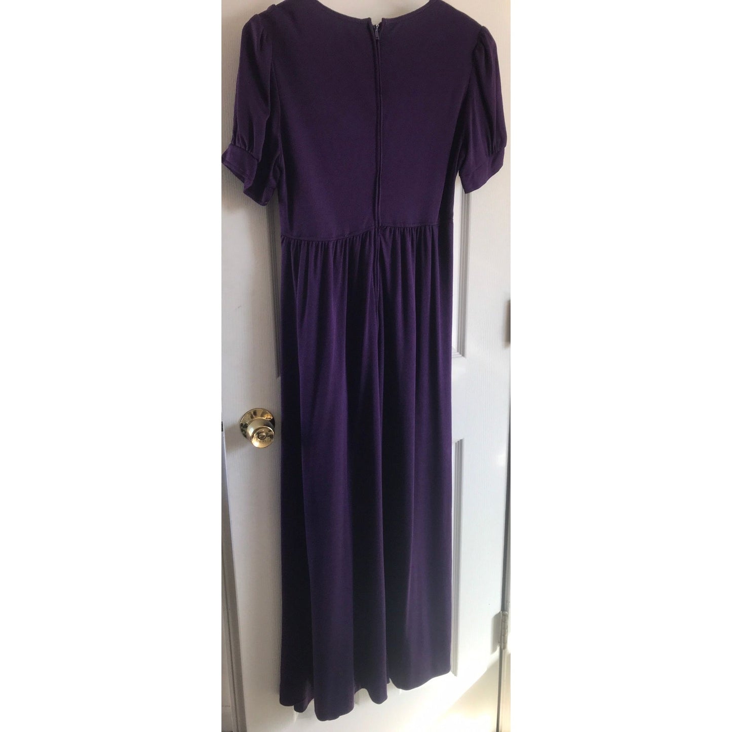 Vintage 1970’s Purple Maxi Dress, Saks Fifth Avenue, Empire Waist S 13 The Young Circle