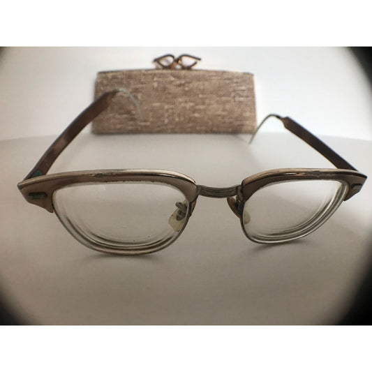 Vintage Men’s Symphony Eyeglasses & Original Case 10K Gold Filled “Oceania”