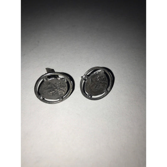 Vintage Signed ALVA Studio Museum Greek Coin Cufflinks