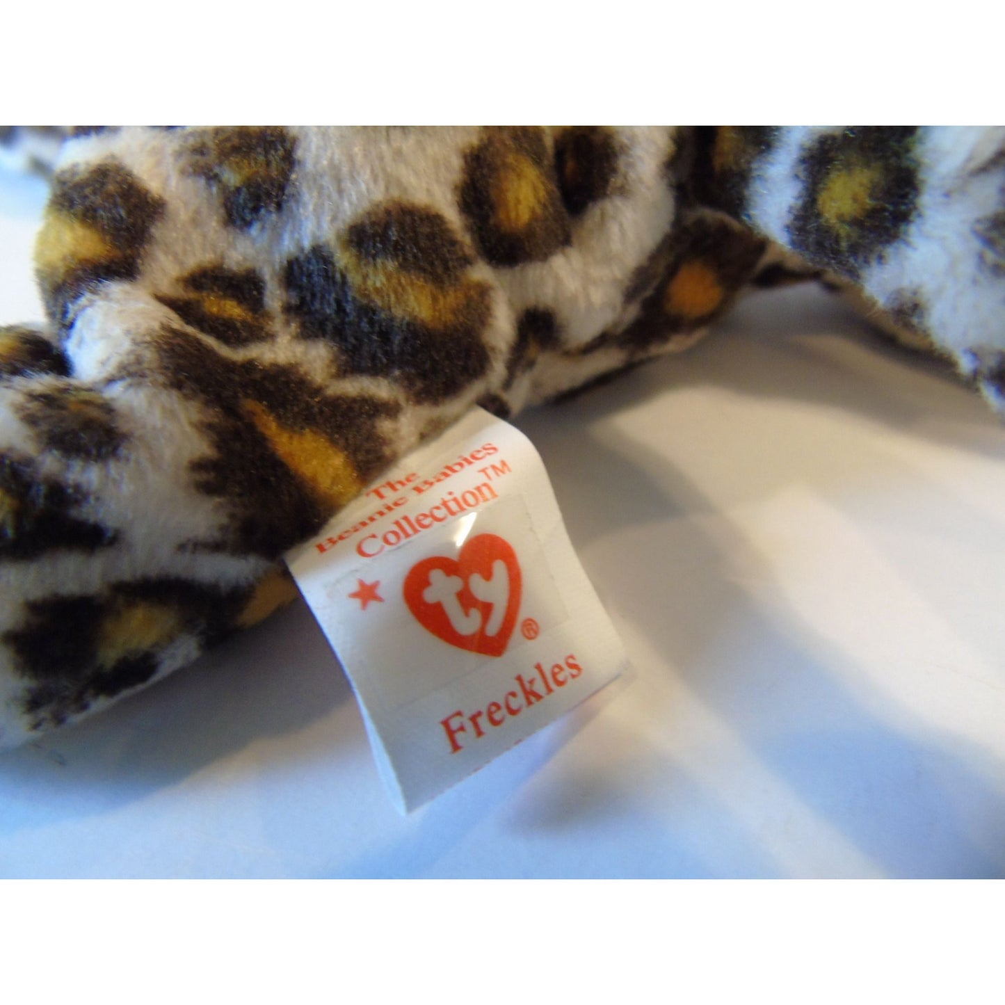 Ty Beanie Babies Freckles The Leopard Birth Date 6-3-96 Style No. 4066