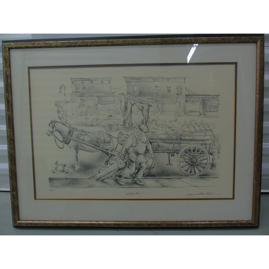 New York City Artist Seymour Rosenthal (1921-2007) “Seltzer Man” 104/250 Signed in Pencil