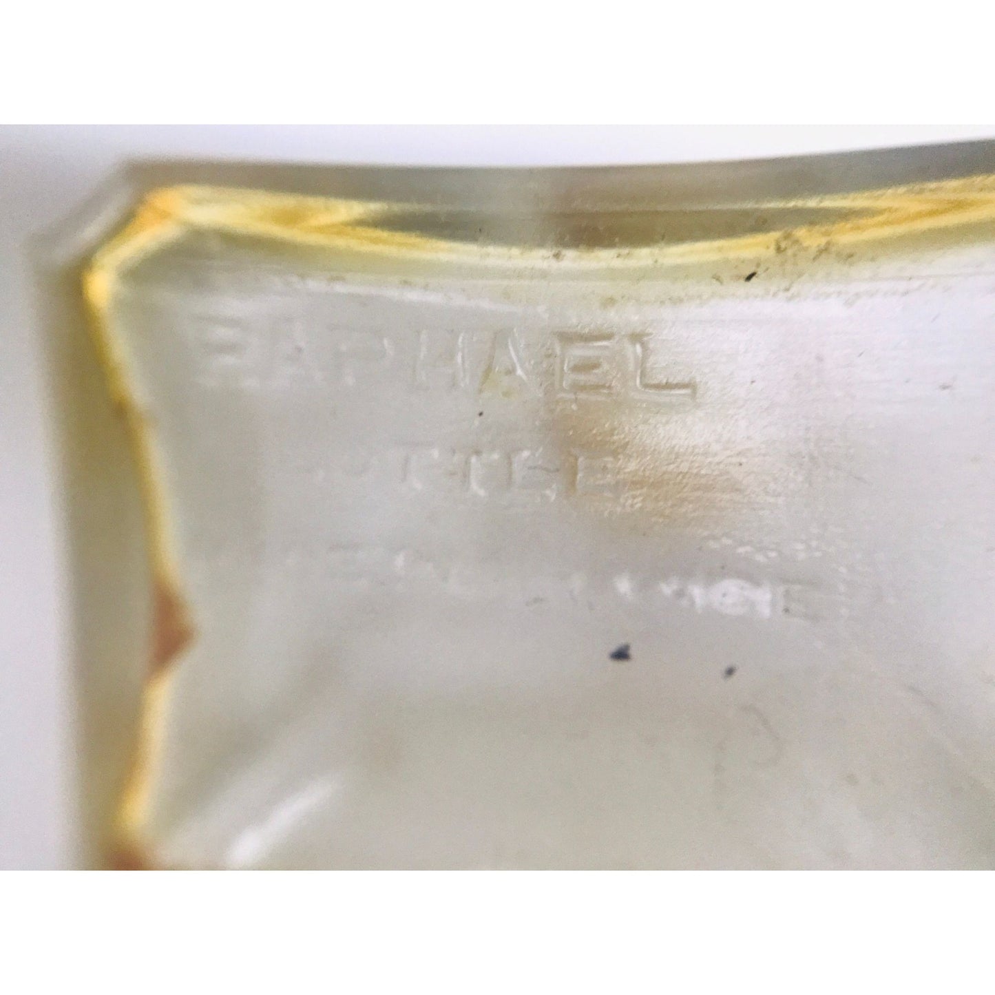 Vtg Replique Raphael Perfume Bottle 1/2 Fl. Oz. Made In France Empty Little Scent