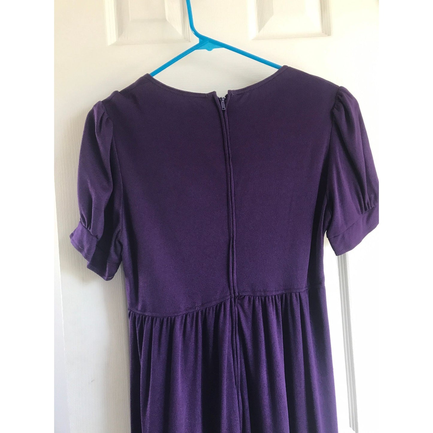 Vintage 1970’s Purple Maxi Dress, Saks Fifth Avenue, Empire Waist S 13 The Young Circle