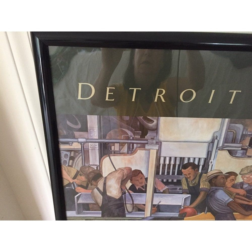 Detroit Grand Prix Poster 1989 Diego Rivera Fresco At The Detroit Institute Of Arts