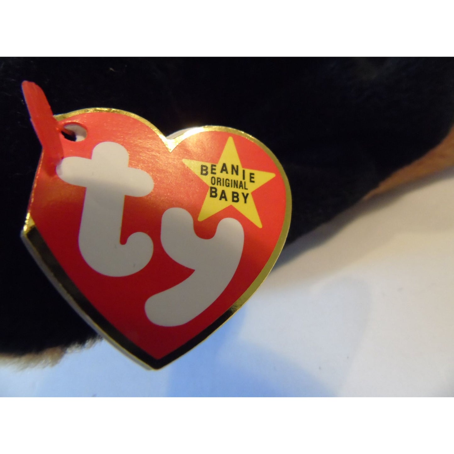 Ty Beanie Babies Doby The Dog Birth Date 10-9-96 Style 4110