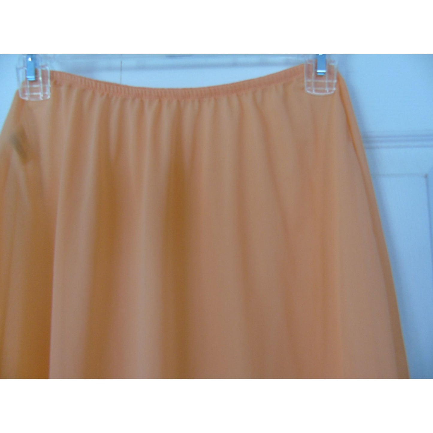 1960's Vassarette Orange Nylon Slip Size A Sm Metric Size 90 Munsingwear Inc. Crepelon II