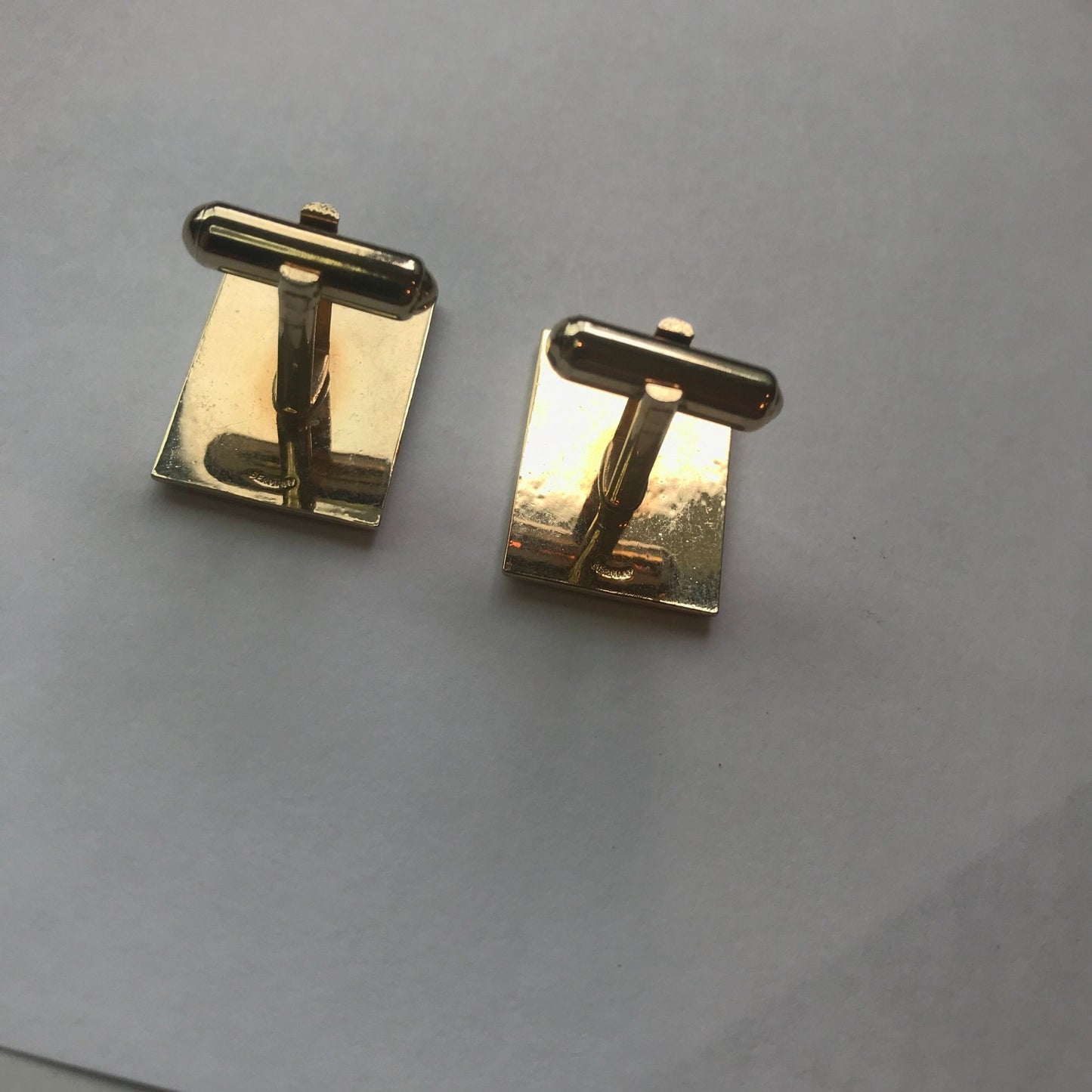 Vtg Portrait Of The Postman Joseph Roulin By Vincent Van Gogh Enamel Cufflinks Made In Germany Gold Plate One Of A Kind