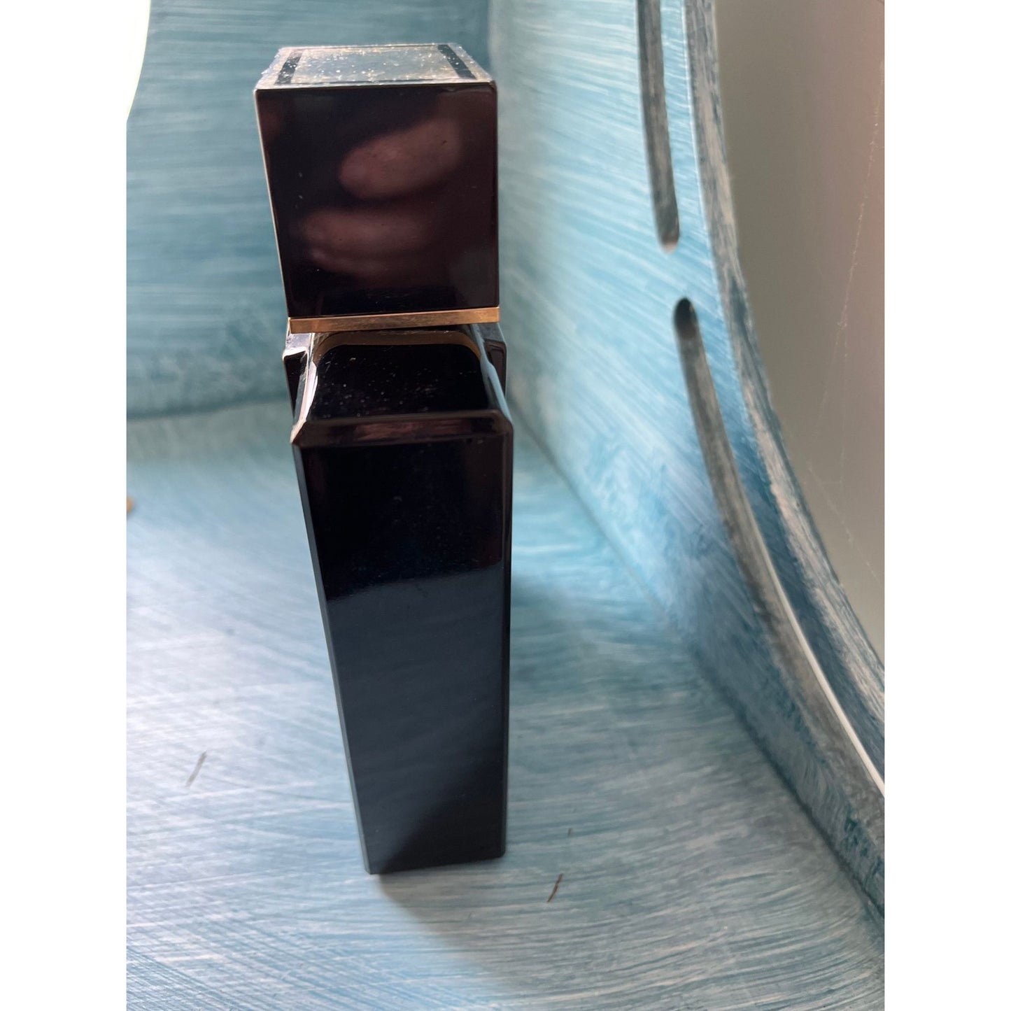 Vtg Black and Gold Bottle Van Cleef & Arpels Paris Factice Perfume Bottle Made In France 1lb. 5.3ozs. Nearly Full