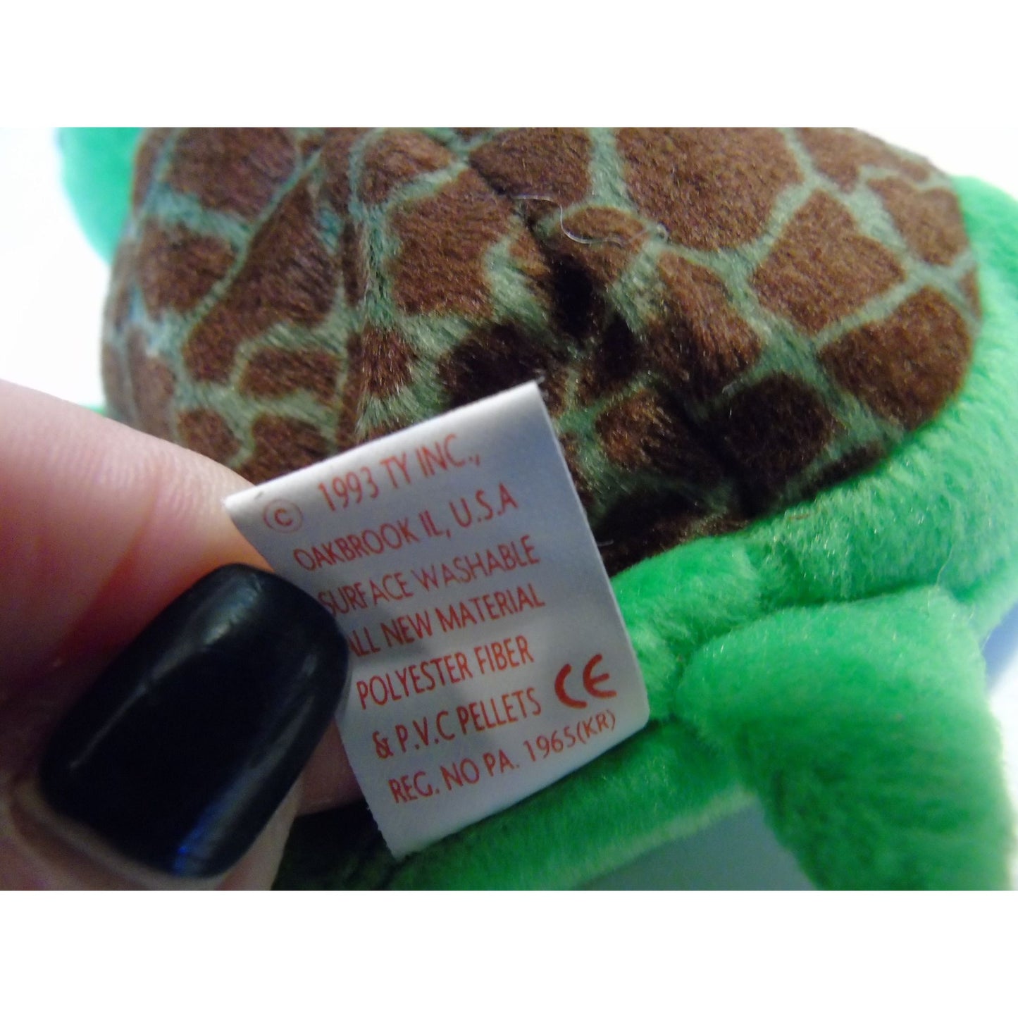 Ty Beanie Babies Speedy The Turtle Birth Date August 14, 1994 Style 4030