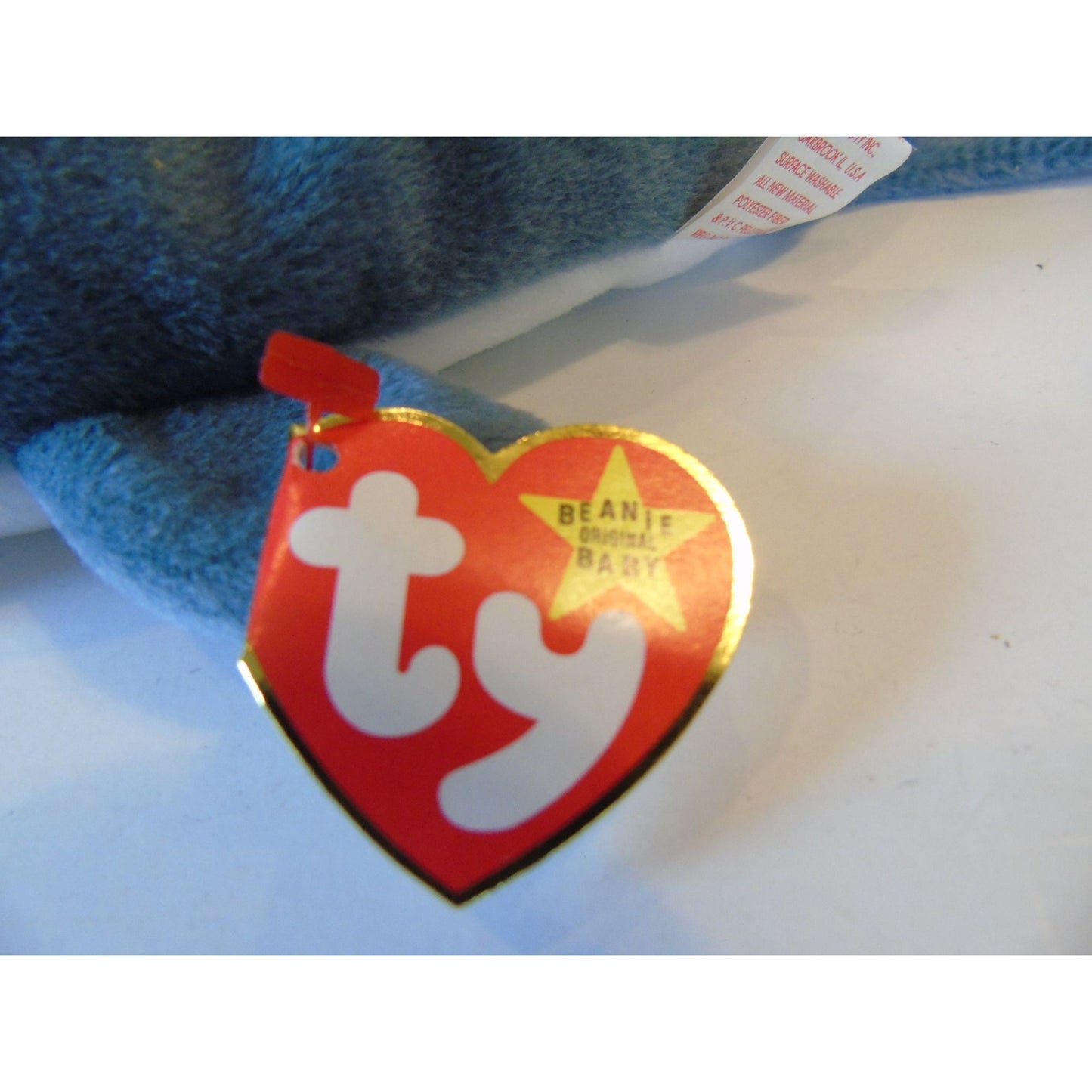 Ty Beanie Babies Crunch The Shark Birth Date 1-13-96 Style No. 4130