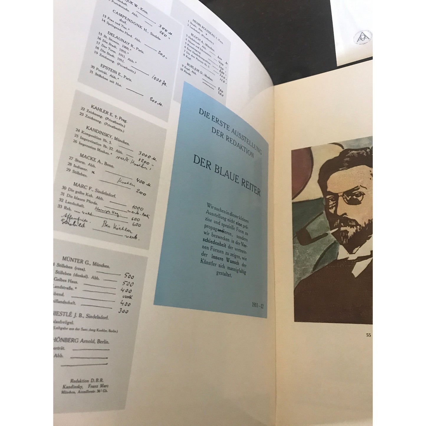 Vtg Der Blaue Reiter Exhibition Catalog February 19th to March 30 1963 Leonard Hutton Hutschnecker Will Grohmann Peter Selz