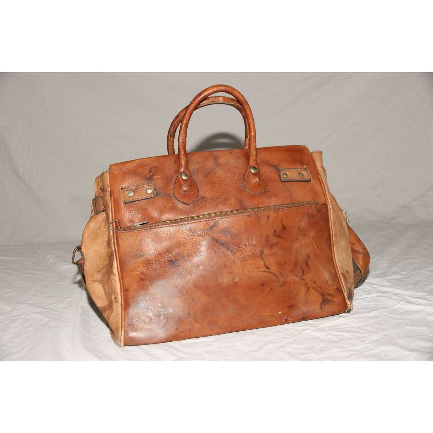 Birkin Genuine Leather Carry On Bag Luggage Handmade In Argentina Shoulder Cross Body Strap