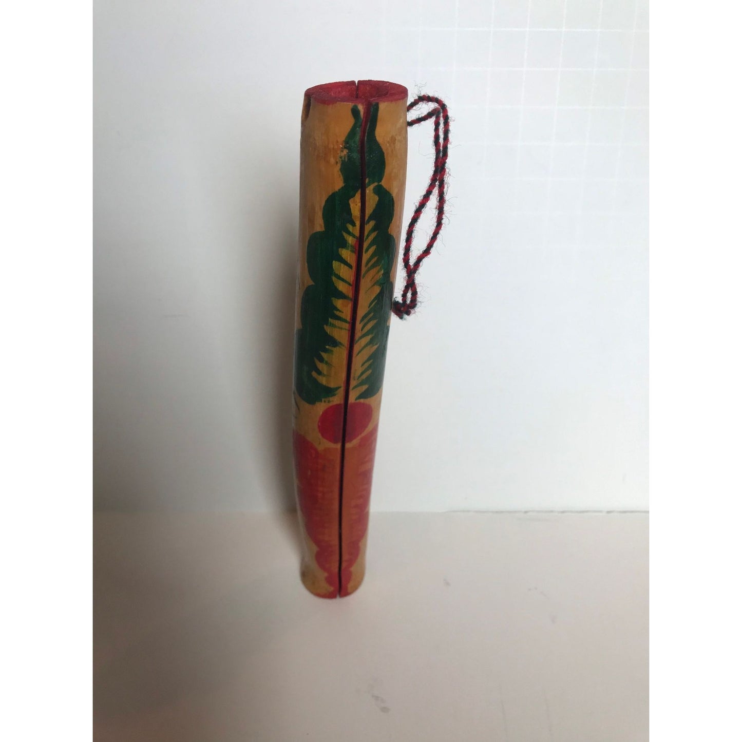 Vtg Peru Retablo Diorama Peruvian Folk Art Wood Folding Tube Handmade Hand Dyed Wood Leather Ceramic Yarn Cactus