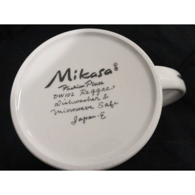 Mikasa Fashion Plate 3 3/4" Coffee Mug Tea DW102 Reggae Oven To Table To Dishwasher Microwave Safe Japan E