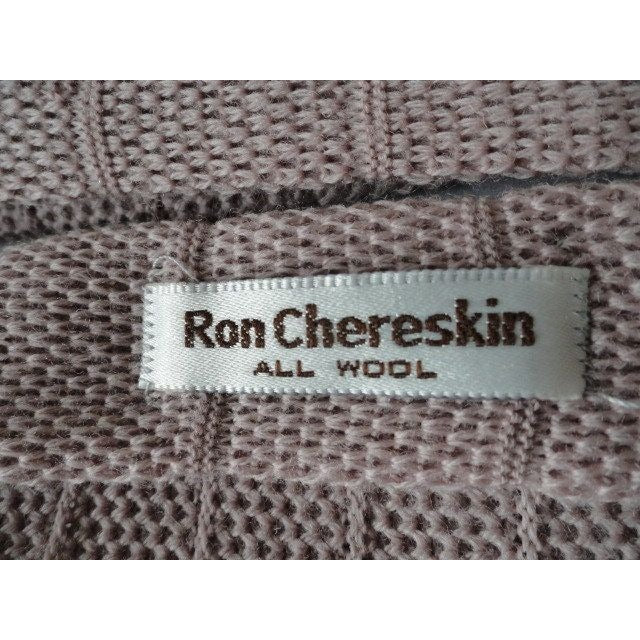 Vintage Men’s Ron Chereskin Square Tie Pale Rose Gray All Wool Great Pattern