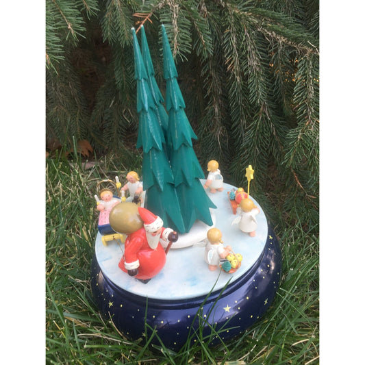 1946 Christmas Music Box Original ERZGEBIRGE EXPERTIC Handmade German Vintage