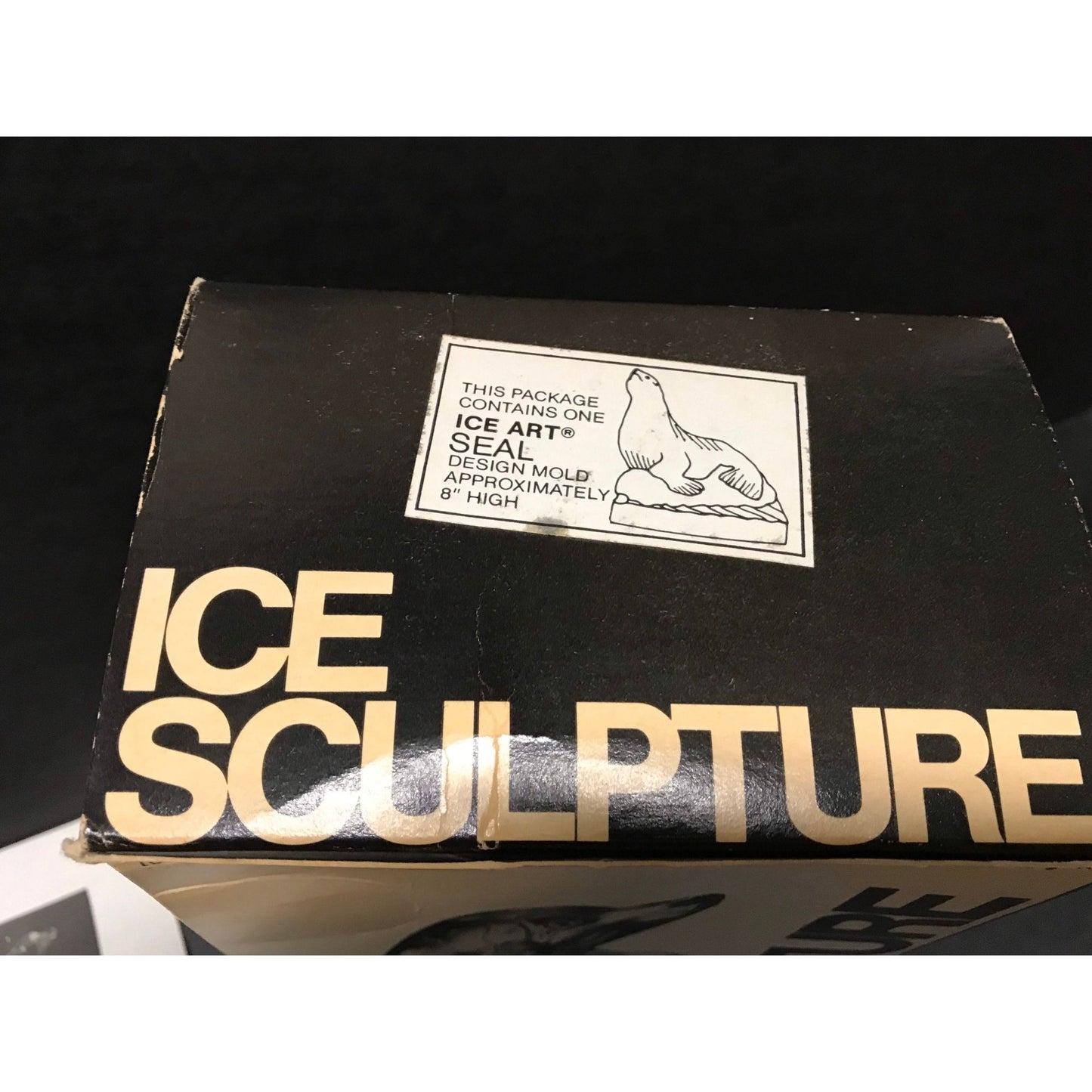 Vintage 1980's Seal Ice Art Sculpture On A Wave CBL Specialties Original Box And Instructions