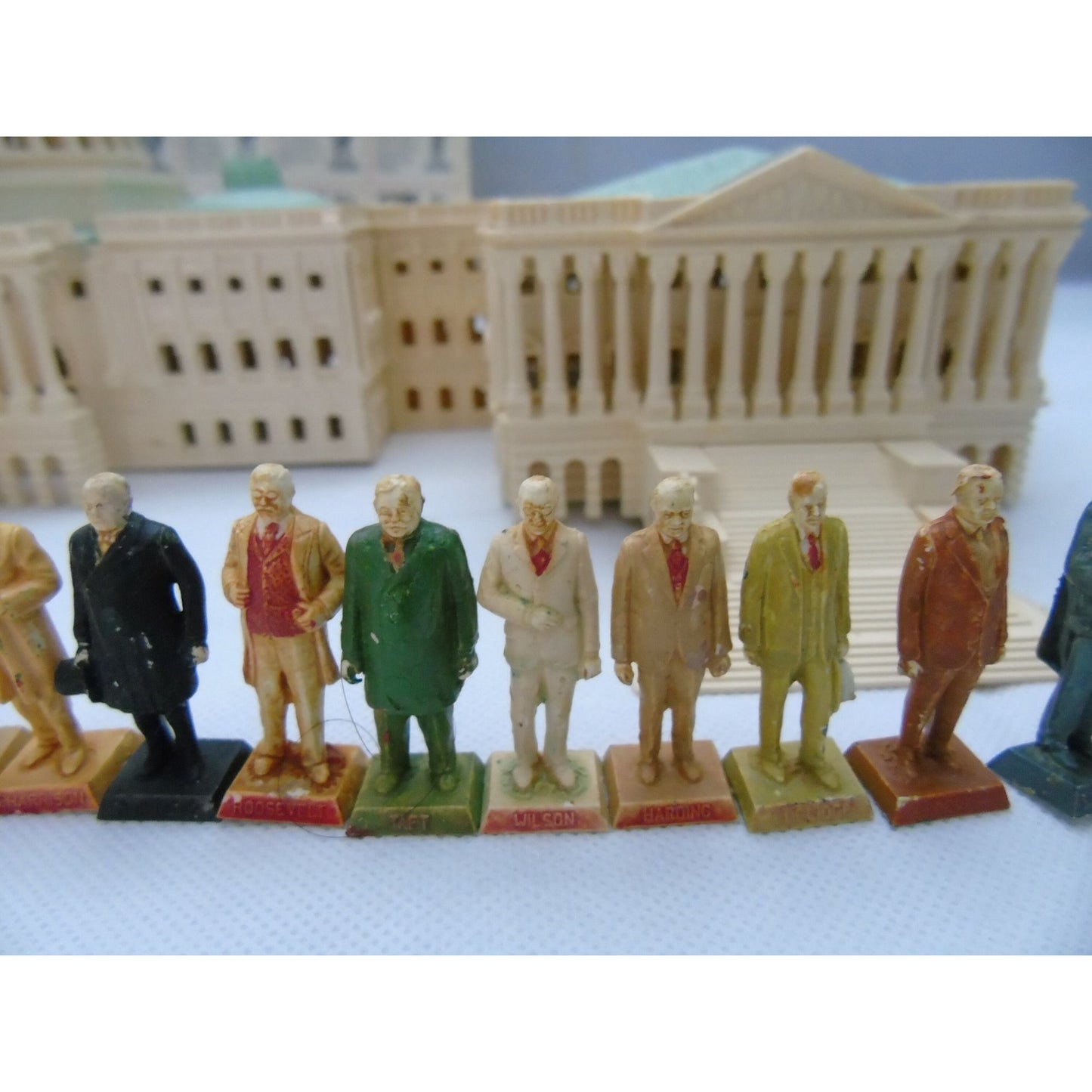 Vintage Louis Marx & Co. Toy Maker The Capital and Her 35 Presidents Poster Jackie Kennedy