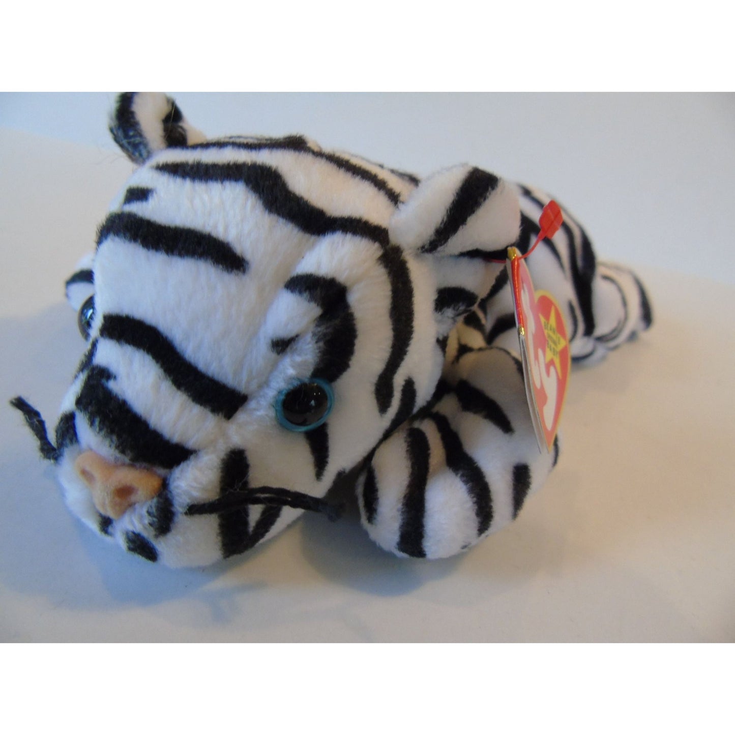 Ty Beanie Babies Blizzard The White Tiger Birth Date 12-12-96 Style No. 4163