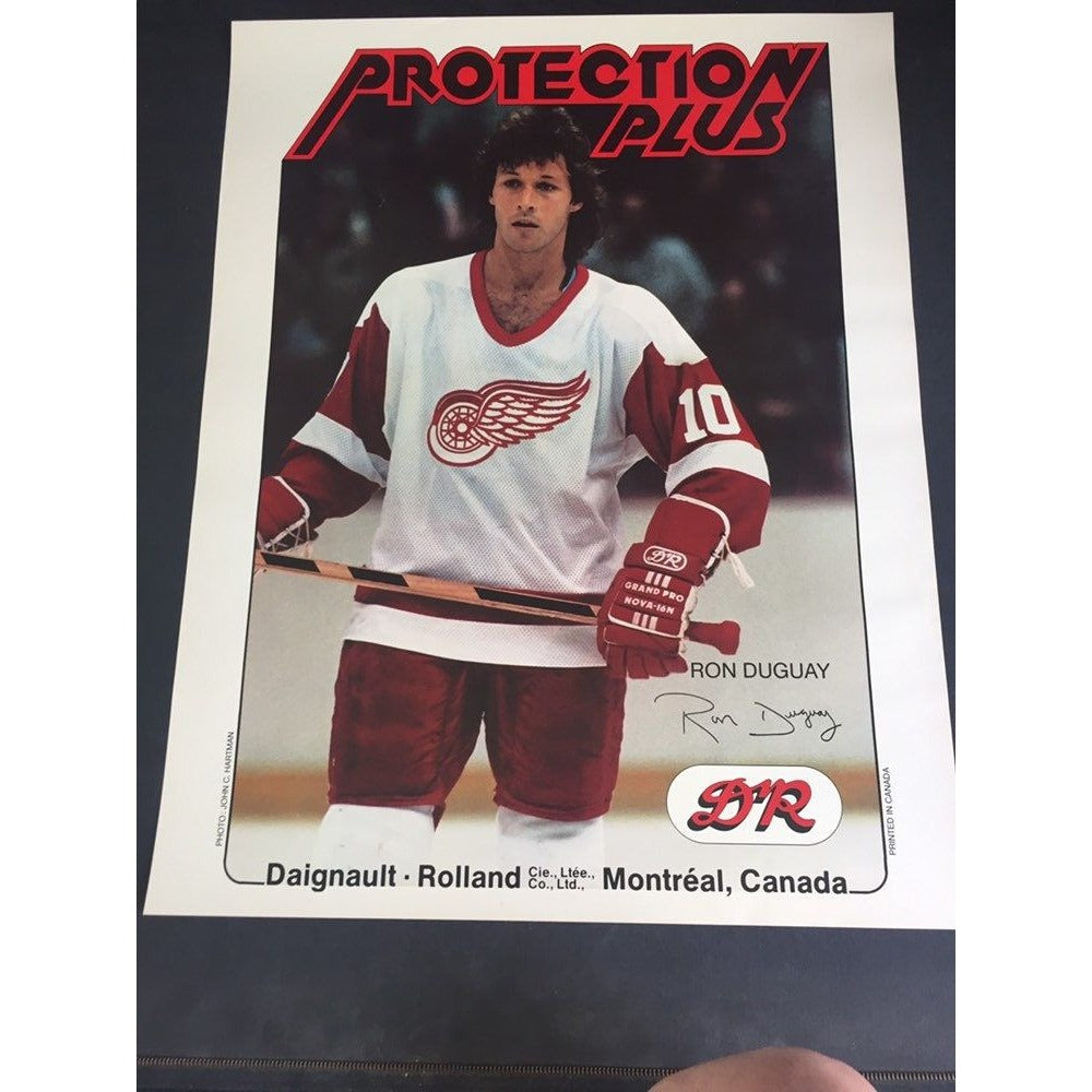 NHL Ron Guguay Poster, Detroit Red Wings, 1983 Daigrault Rolland Montreal Canada DR