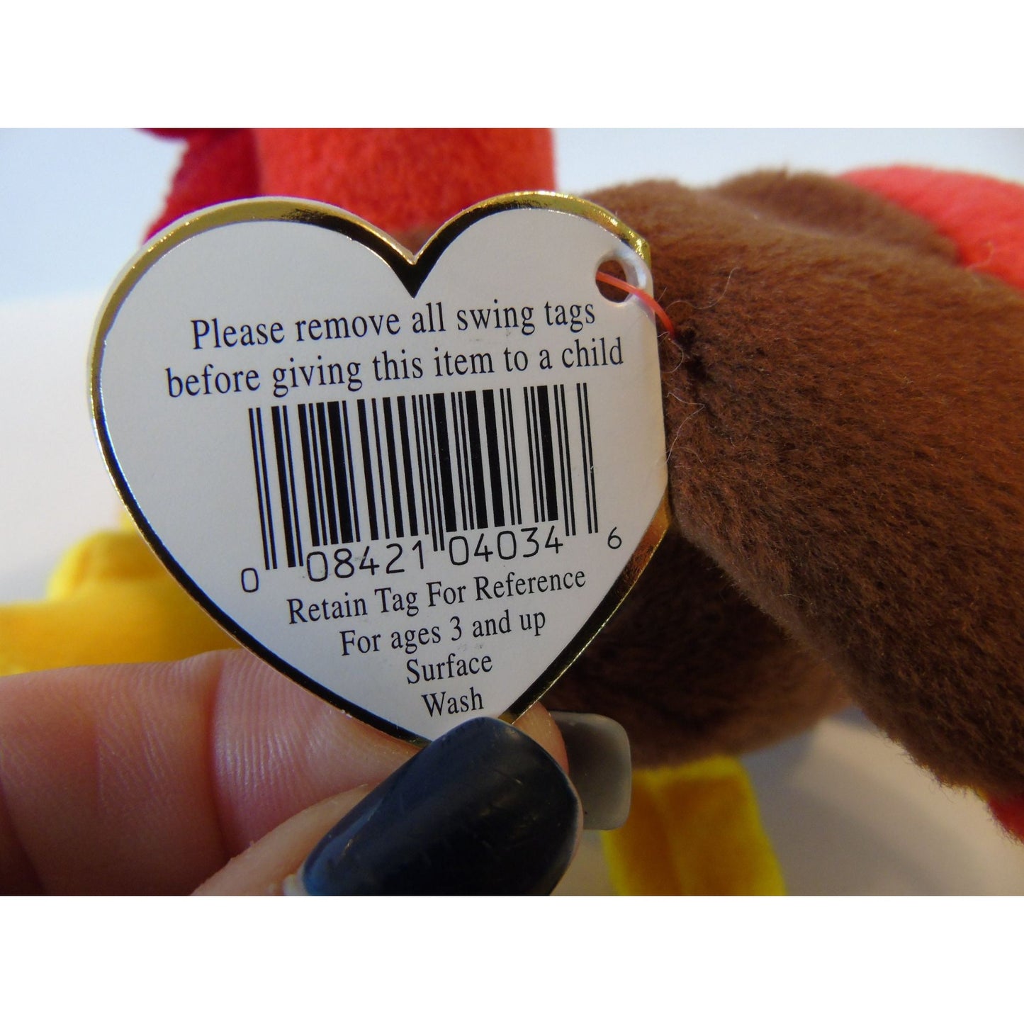 Ty Beanie Baby Gobbles The Turkey New With Tag Thanksgiving Turkey 11-26-96