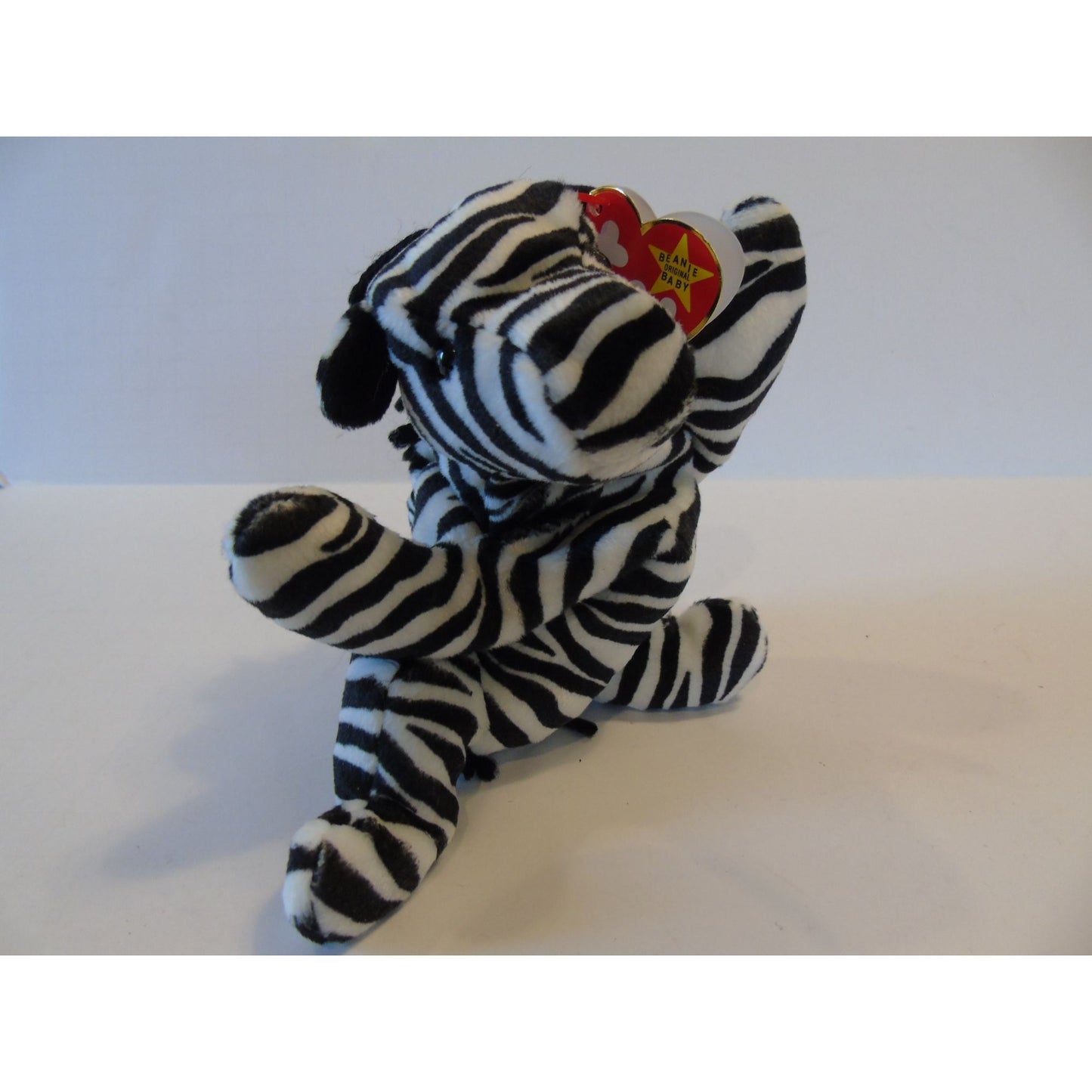 Ty Beanie Babies Ziggy The Zebra Birth Date 12-24-95 Style 4063